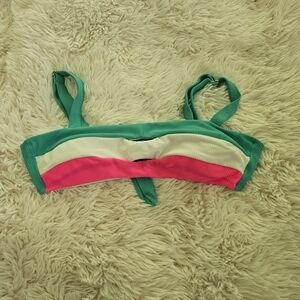 No Boundaries Ribbed Bikini Top